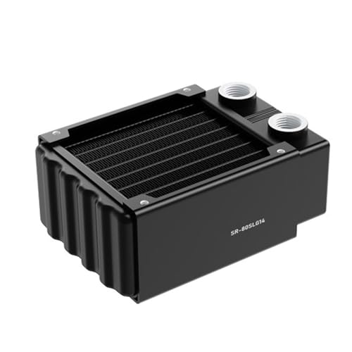 Radiador de aluminio G1/4 para control de temperatura líquida en chasis compactos