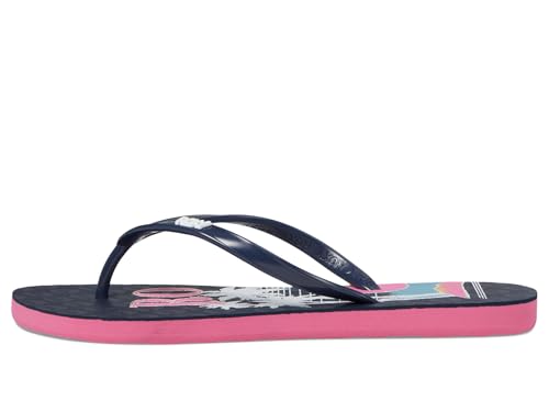 Image of Roxy Womens Viva Stamp Ii Sandal, Baja Blue /Crazy Pink 242, 11 Little Kid US