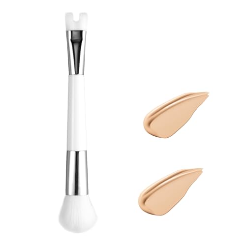 Nose U Shape Brush, Soft 2 in 1 Precision Contour Brush for Sculpting and Defining Nose Cheek Bones Double Ended Makeup Brush for Blush Shadow Highlight