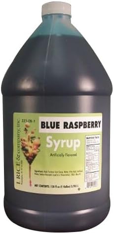 I.Rice & Company Ready To Use Syrup, 1 gal. Can | 1 Each (Blue Raspberry)