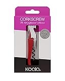 Sacacorchos profesional con doble apoyo automatico mejorado .Espiral de teflón y navaja de corte