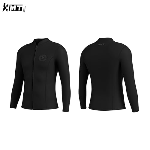 KMT Wetsuit Top Men, 2.5mm Wetsuits Jackets Long Sleeve Neoprene Tops for Surfing Diving Snorkeling Scuba Kayaking Swimming - Thumbnail 4