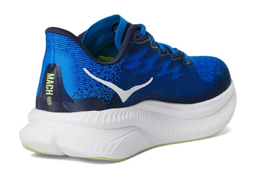 Hoka Men's Mach 6 Sneaker, Electric Cobalt/Varsity Navy, 9.5