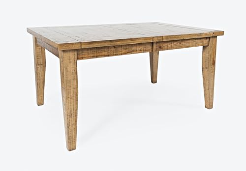 Jofran Telluride Rustic Distressed Pine 78\" Seven-Piece Dining Set, Gold