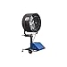 SCHAEFER VF36-OSHA-B VersaFog Mobile Oscillating Misting Fan, Black, OSHA Guards, Blade Material: Aluminum, 1/2 hp, 36"