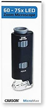 CARSON MM-200 Carson MicroMax Ultra-Portable LED Lighted 60-75x Pocket Microscope