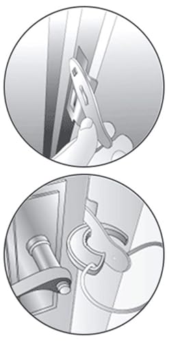 Lifeventure Tragbares Reisetürschloss für die Verwendung auf Reisen in Hotels, Herbergen, Schulen, Schlafsälen