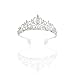 TSHAOUN Tiara Cristal Couronne avec Strass Kristall Hochzeit Frauen Krone Mädchen Strass Festzug Tiara Stirnband Prinzessin Königin Haarschmuck für Geburtstag Prom Brautparty (Silver) Prinzessin Krone günstig Kaufen-TSHAOUN Tiara Cristal Couronne avec Strass Kristall Hochzeit Frauen Krone Mädchen Strass Festzug Tiara Stirnband Prinzessin Königin Haarschmuck für Geburtstag Prom Brautparty (Silver)
