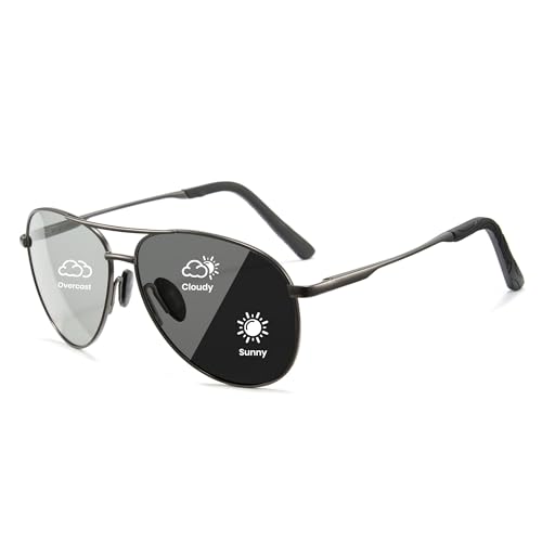 Image of Cyxus Aviator Sunglasses for Men Polarized UV400 Protection 1489 | Anti Glare,Davos Style,Military Pilot Sunglasses,Ideal for Driving Hiking Travel Outdoor Activities