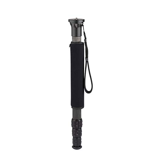 Image of ProMediaGear TR34M 34 Series Carbon Fiber Monopod with Reversible 1/4"-20 and 3/8"-16 Threaded Adapter, 34mm Diameter, 50 lb Payload, Max Height: 63"