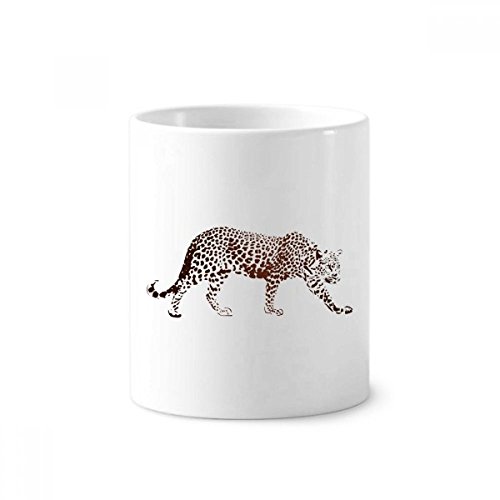 Tasse guépard marron en céramique blanche pour décorer votre bureau