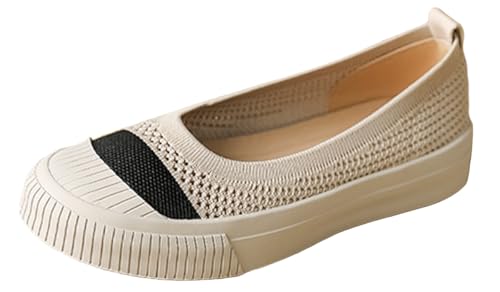 Mocasines Planos para Mujer, sin Cordones, Ligeros, Informales, con Punta Redonda, para Trabajo, Negocios, Zapatos de tacón bajo Antideslizantes Mocasines Planos para Mujer, sin Cordones, Ligeros, Informales, con Punta Redonda, para Trabajo, Negocios, Zapatos de tacón bajo Antideslizantes