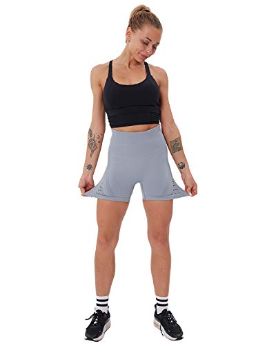 Image of NORMOV Seamless Gym Shorts Womens Workout Shorts,High Waist Spandex Shorts Women Tummy Control