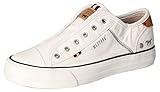 chucks weiß damen 38 5 Innenmaterial: Textil MUSTANG Damen 1272-401-1 Slip On Sneaker, Weiß (Weiß 1), 38 EU