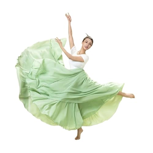 JTKSSCS Gonna a Ruota Intera Gonna Lunga in Chiffon a