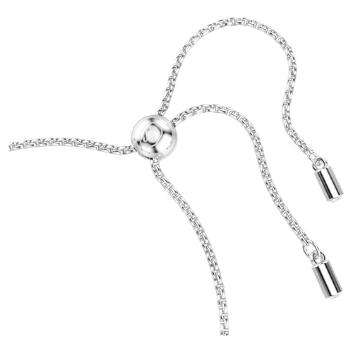 Swarovski Imber Tennis bracelet, Mixed round cuts, clear, Rhodium finish3