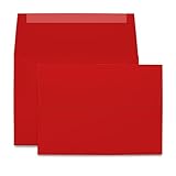 Red A2 Envelopes, 5 3/4 x 4 3/8 - 100 Envelopes - Desktop Publishing Supplies™ Brand Envelopes