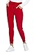 HeartSoul Women's Medical Scrub Jogger Pants Contemporary fit Drawstring Waistband Jogger with 5 Pockets - HS030T, S Tall, Red