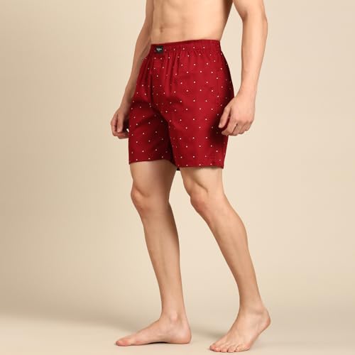 Image of Pepe Jeans Men's Printed 100% Cotton Regular Fit Boxer Shorts | Stylish AOP Print Comfortable Boxer for Daily Innerwear | Soft Breathable Cotton Fabric | Elastic Waistband | Everyday Comfort Wear