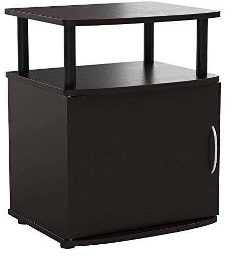 Image of Furinno Jaya 2-Tier Modern Side Table Set of 2, with Open Shelf, Black
