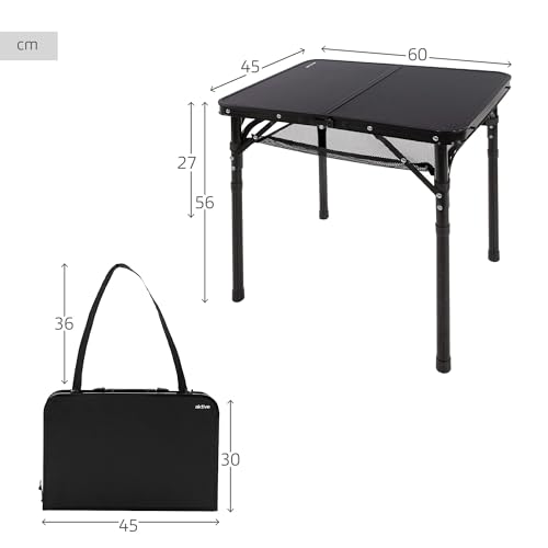 Table de camping réglable qui supporte 30 kg avec poignée intégrée - 5