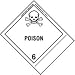 Poison Label, Blank, Shipping Name, Vinyl, Standard Tab