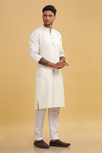 Image of BE ACTIVE Cotton Kurta for Men | Traditional and Refined Design | Indian Kurta | Full Sleeve Kurta