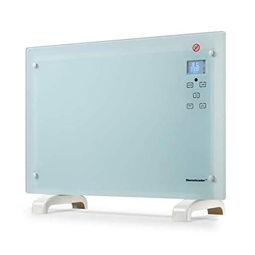 Electric Room Heater, Homeleader Electric 1500W Panel Heater, Space Heater with Remote Control and LED Touch Button, Free Standing Room Heater, 15fW