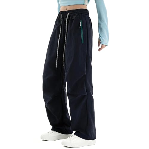 Pantalon cargo pour femme à séchage rapide avec taille haute élastique