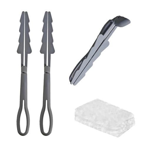 Image of 2PCS Extender Duster Mop Handle for Duster Refill, Replacement Foldable Dust Handle with 2 Count Duster Refills. (Grey)