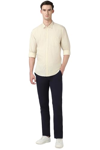 Image of Peter England Men Cotton Printed Slim Fit Shirt