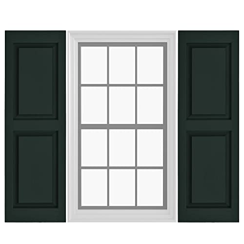 Pontiac Trail Raised Panel Vinyl Shutters (1 Pair) | 14.5