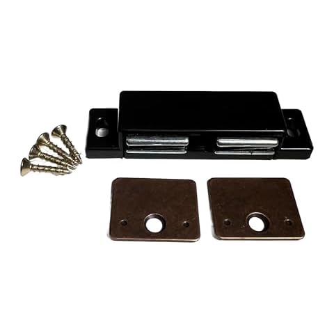 Double Door Cabinet/Furniture / 2 Door/Magnetic Catch – 8#s of Pull per Magnets / 1 Double Magnetic Catch and 2 Plates/All Hardware Included by E.H.C. Cover