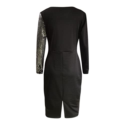 Formal Dresses For Women,Bridesmaid Dresses Cute Fall Dresses For Women Maxi Dresses For Women 2022 Womens Long Sleeve V-Neck Wrap Waist Maxi Dress Red Swing Dress Pink Blazer Dress(Black-3,Small) #TOP3