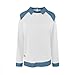Juebong Trendy Long Sleeve Shirts for Women Denim Collar Patchwork Stitching Sweatshirt Casual Christmas Pullover Womens Tops Dressy Fashion 2025 Clothing with Jean Accents Sweatshirts Solid Color