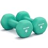 Yes4All Neoprene Coated Dumbbell Hand Weight Sets of 2 – Multiple Weight Options with 15 Colors, Anti-roll, Anti-Slip, Hexagon Shape