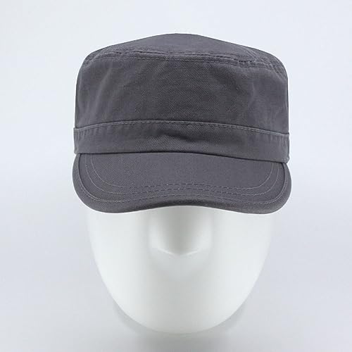 Image of The Vintage Year Heavy Stitching Washed Cotton Cadet Hat - Durable Military Baseball Cap for Men & Women, Outdoor Casual Wear
