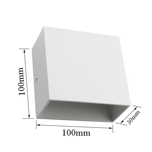 Apliques de pared LED modernos 6W pack de 2 luces blancas para decoración de interiores 6