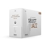Ance D'Addario Organic Select Jazz, taglio americano, per sax alto, durezza 3 Soft, confezione da 25