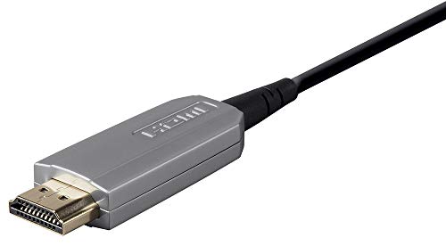 Monoprice Hdr High Speed Cable - 75 Feet - Black | For Hdmi-Enabled Devices - 4K @ 60Hz, Hdr, 18Gbps, Fiber Optic, Aoc, Yuv 4:4:4 - Slimrun Av Series #TOP2