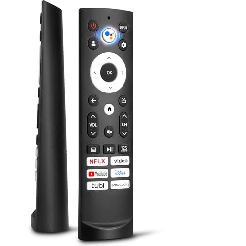 Voice Remote Control Replacement for Hisense Smart Google TV，Compatible with Hisense QLED UHD Mini-LED ULED Google TVs