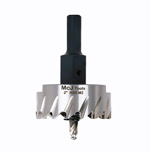 McJ Tools 2 inch HSS M2 boor gatenzaag voor metaal, staal, ijzer, legering, ideaal voor elektriciens, loodgieters, doe-het-zelf, metaalprofessionals
