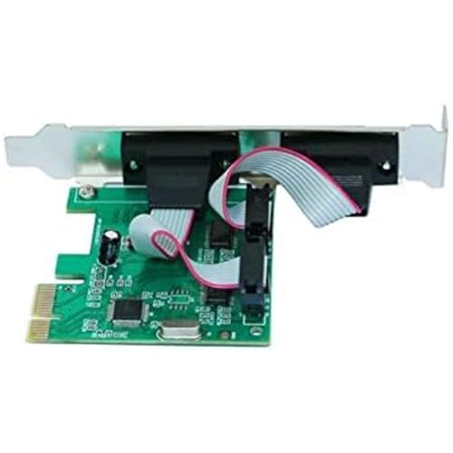 Image of BigPlayer PCI Express Serial Card 9-Pin RS232 - High-Speed PCIe to COM Port Adapter for Desktop PC - DB9 Interface Expansion Card (Green)