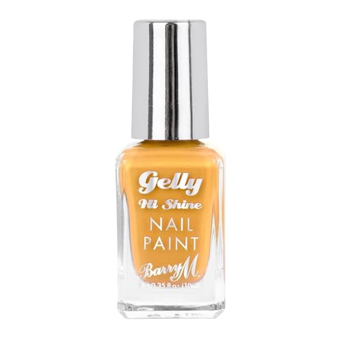 Barry M Gelly Hi Shine Nail Paint, Sunflower |Orange Glossy Nail Polish