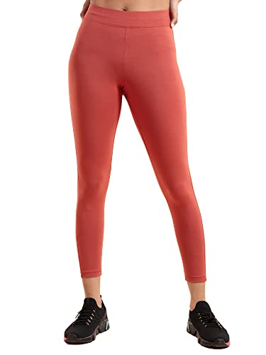 Image of NYKD Women's Everyday Sports Leggings for Gym /Workout Cotton Ankle Length Skin Fit Comfy Tights | Stretchable | High Waist | Elastic Wasitband - NYAT 076