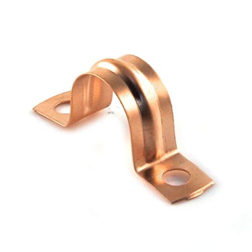 Bes 15mm Copper Pipe Plumbing Clamp Vise Fixing Wall Brackets - Gold