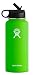 Hydro Flask Vacuum Insulated Stainless Steel Water Bottle Wide Mouth with Straw Lid (Kiwi, 32-Ounce)