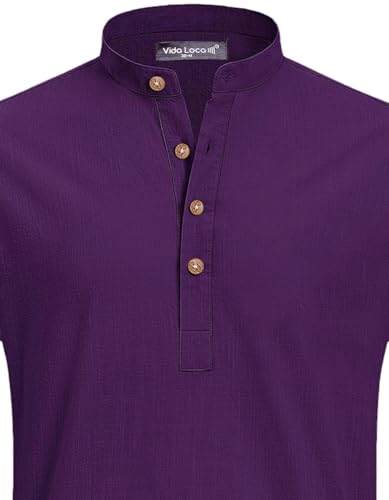 Image of Vida Loca Light Yellow Color Men Solid Cotton Blend Straight Kurta Shirt
