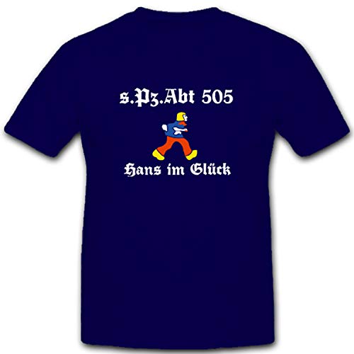 sPzabt 505 zware pantserafdeling Hans im Glück Militaire Wk 2 - T-shirt # 5391