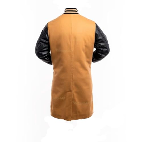 Image of New Letterman Varsity Coats, Baseball Bomber Coats, Long Letterman Coat Jackets, Warm Wool Long Coat